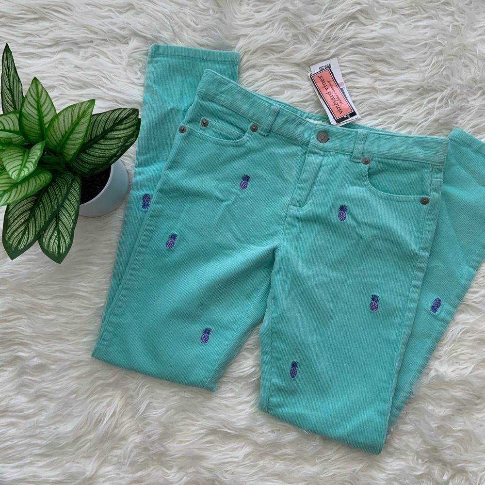 Girls Vineyard Vines Corduroy Pineapple Pants